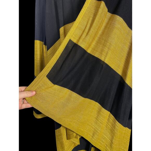 Exclusively Misook Cardigan Wrap Size XL Gold Black Duster Elegant Evening Wear - Picture 8 of 14